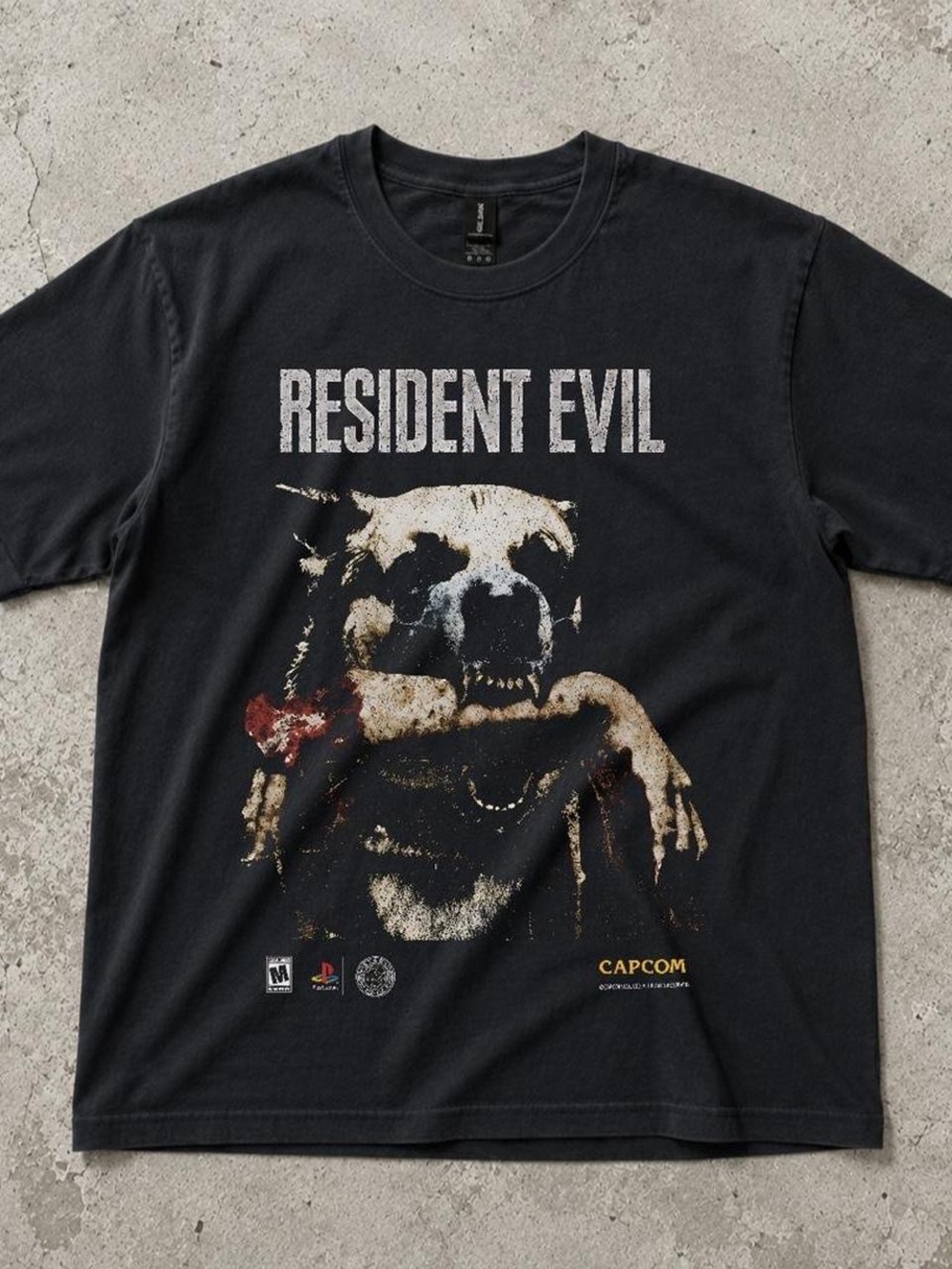 Gildan Black Resident Evil Graphic Tee